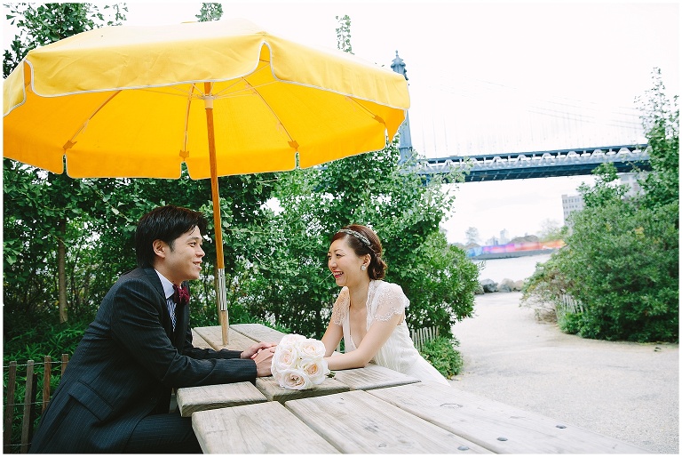 ウエディング記念撮影、ブルックリンブリッジ