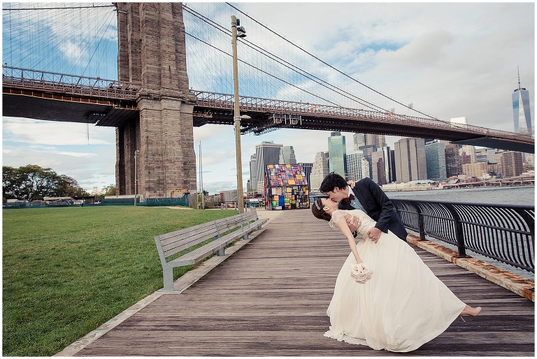 ウエディング記念撮影、ブルックリンブリッジ