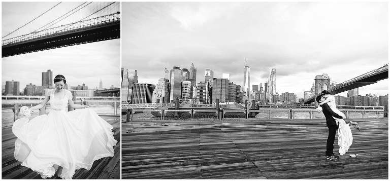 ウエディング記念撮影、ブルックリンブリッジ